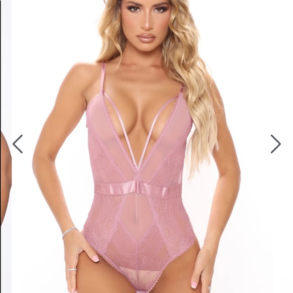 NWT Manipulation Teddy Bodysuit- Mauve - Picture 3 of 4